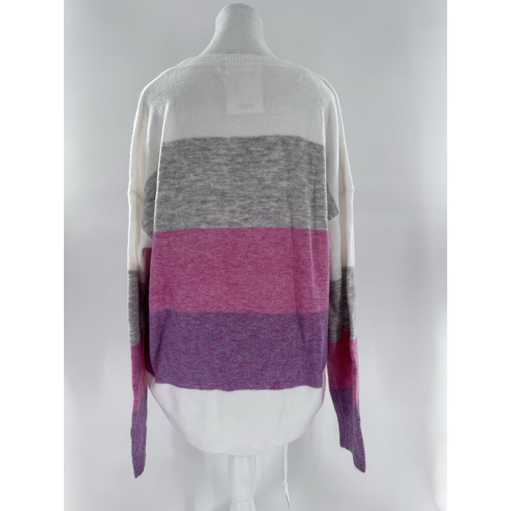 Andree By Unit Sweater Size M/L Colorblock Oversized Cozy Pink Crewneck $50 - Picture 5 of 15